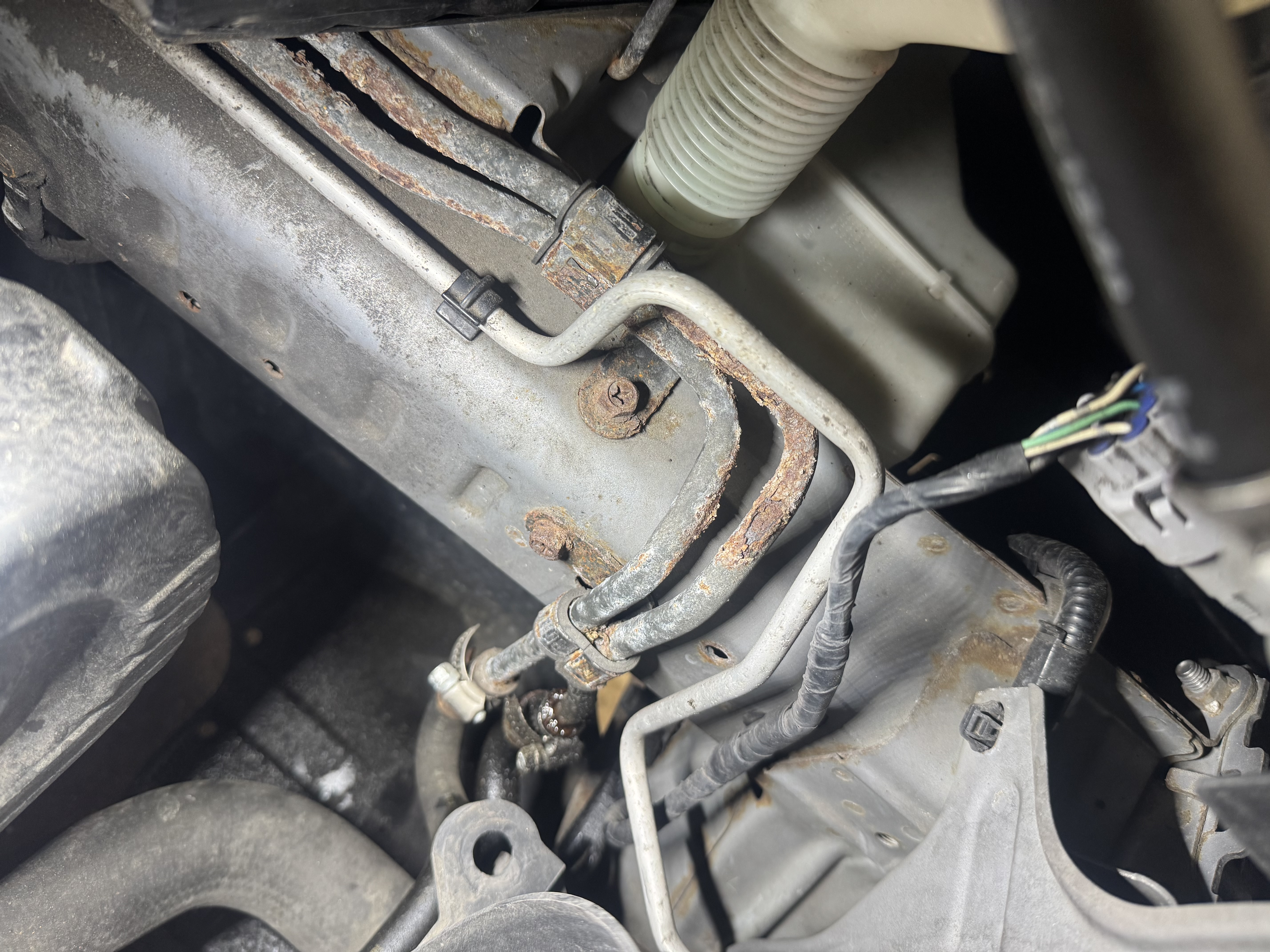 Another EJ Subaru With Rotted Transmission Lines?