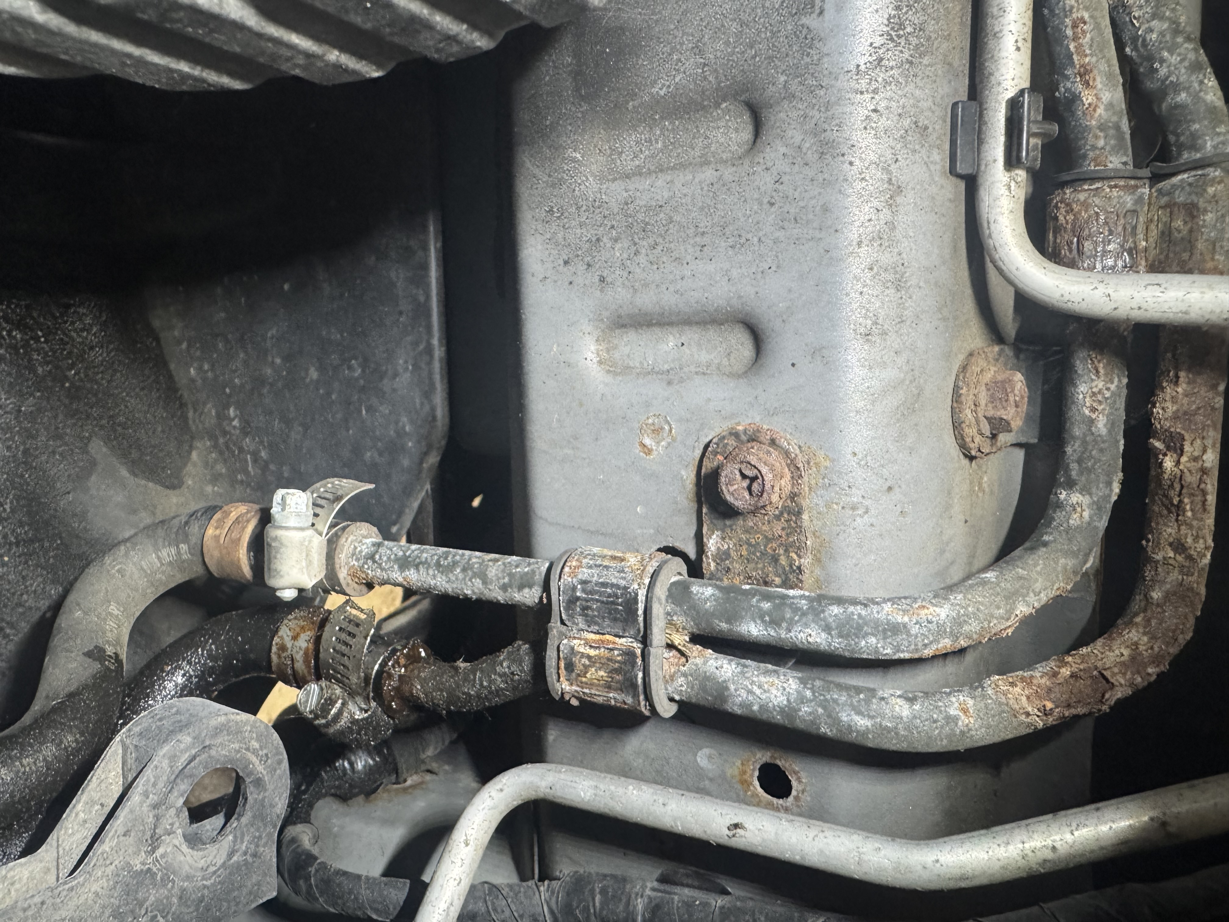 Another EJ Subaru With Rotted Transmission Lines?