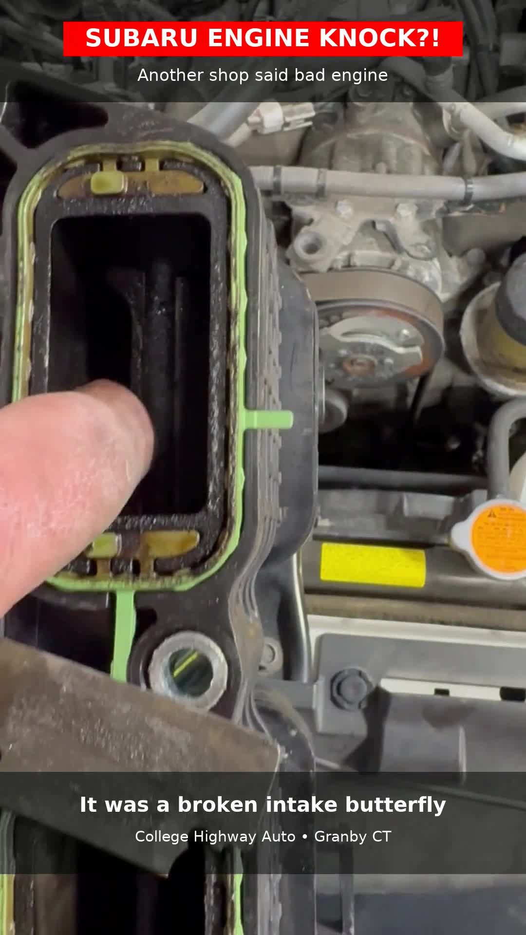 2019 Forester Knock: Bad Engine, or Loose Intake Butterfly?