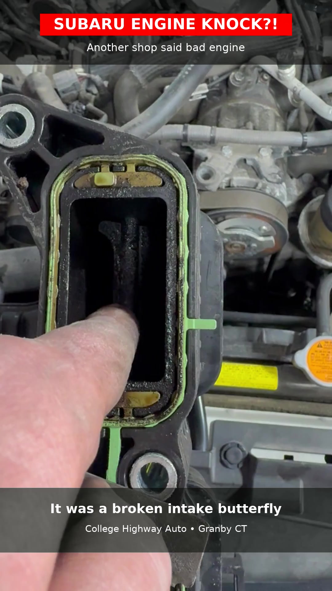 2019 Forester Knock: Bad Engine, or Loose Intake Butterfly?